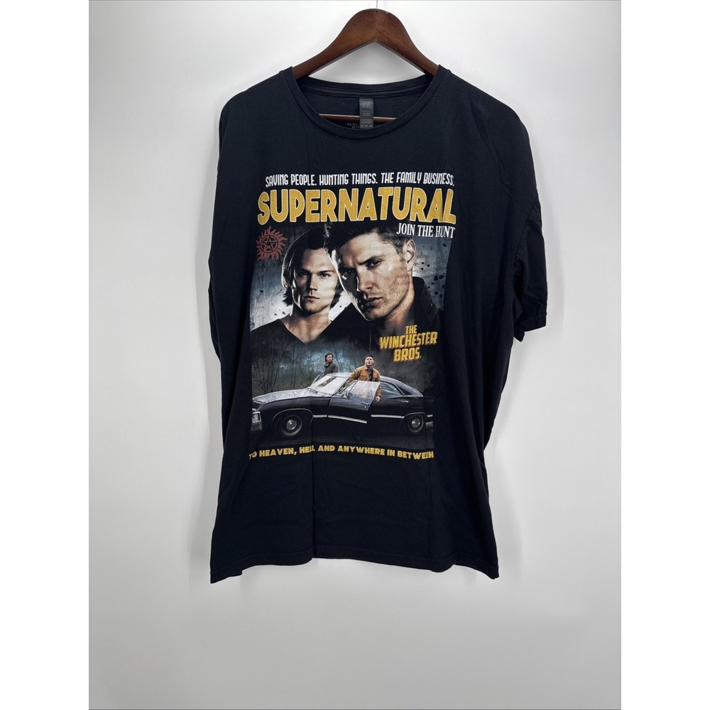 Supernatural Join the Hunt the Winchester Bros Black Top T-Shirt 2XL